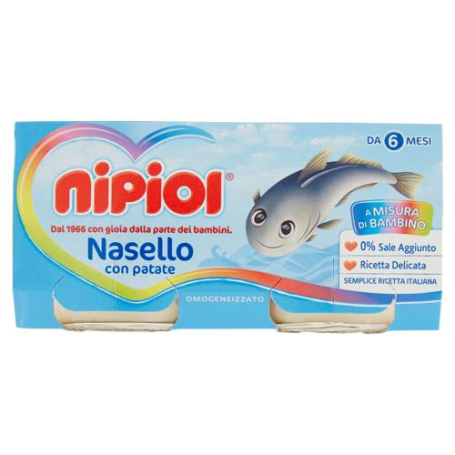 OMO PESCE  NASELLO  NIPIOL  x2  80g