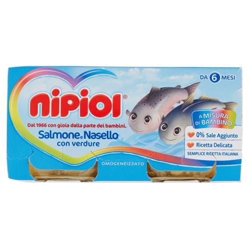 OMO PESCE  SALMONE NASELLO  NIPIOL  x2