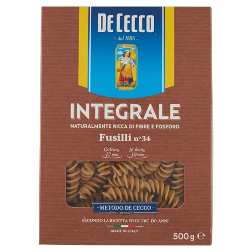 FUSILLI N.34 DE CECCO 500G INTEGRALI