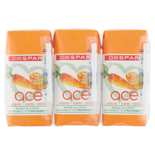 SUCCO DESPAR 200ML X3 ACE PRISMA