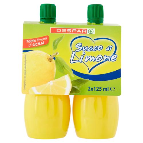 SUCCO DI LIMONE DESPAR 2X125ML