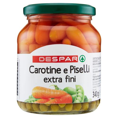 CAROTINE E PISELLI DESPAR 340G VASO