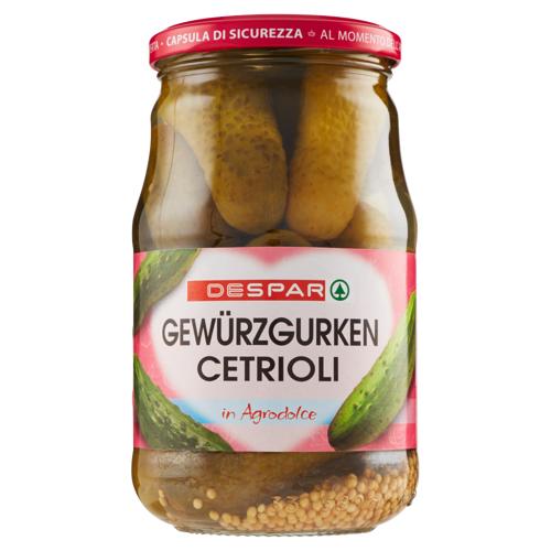 CETRIOLI GURKEN DESPAR 550G AGRODOLCE