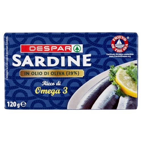 SARDINE IN SCATOLA DESPAR 120G IN OLIO