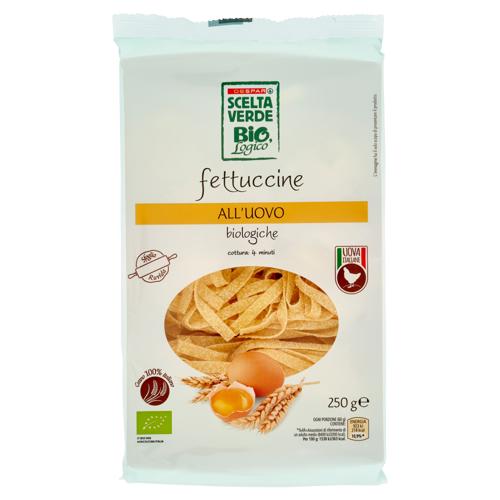 FETTUCCINE UOVO SCELTA VERDE 250G BIO