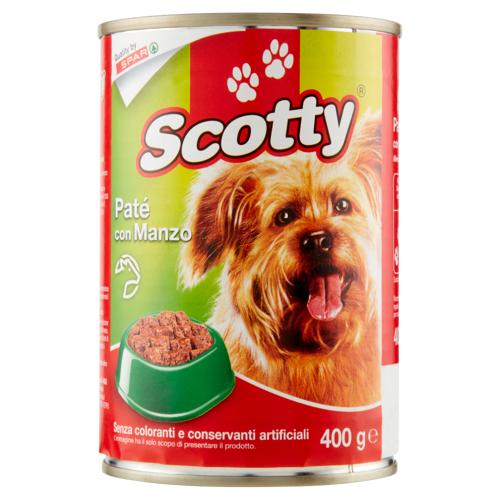 PATE' CANE SCOTTY 400G MANZO