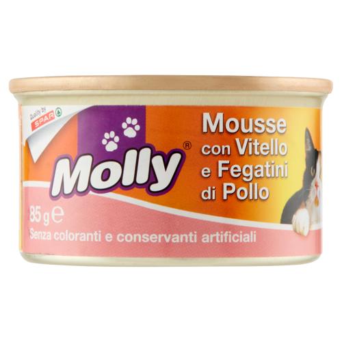 MOUSSE GATTO MOLLY 85G VITELLO/FEGATINI