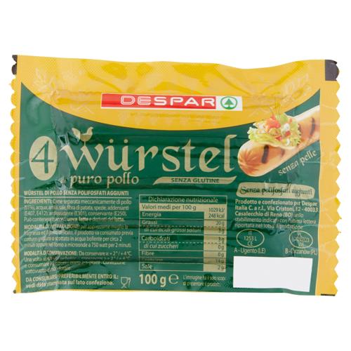 WURSTEL POLLO DESPAR 100G