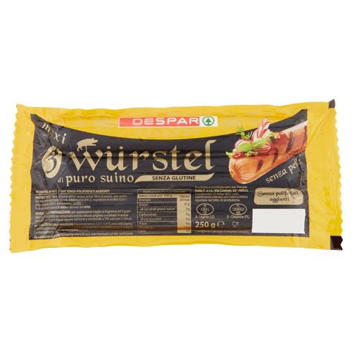 WURSTEL PURO SUINO DESPAR 250G