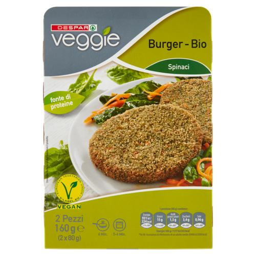 BURGER BIO VEGGIE DESPAR 160G SPINACI