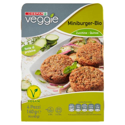 MINIBURGER VEGGIE DESPAR 160G QUIN/ZUCCH