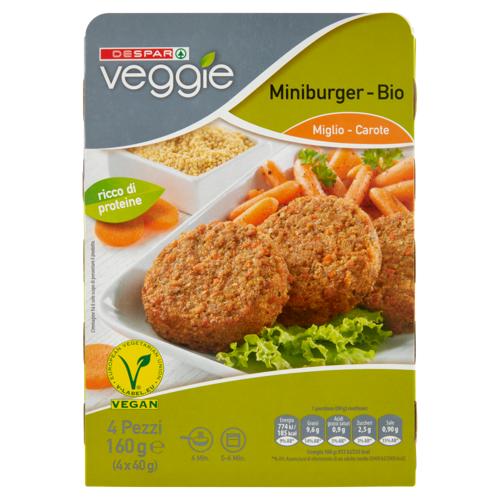 MINIBURGER VEGGIE DESPAR 160G CAR/MIGLIO