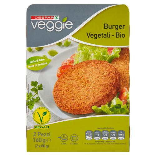 BURGER BIO VEGGIE DESPAR 160G CLASSICO