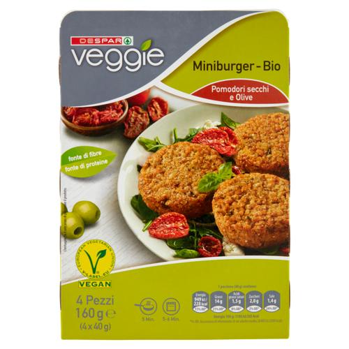 MINI BURGER VEGGIE 160G POM.OLIVE