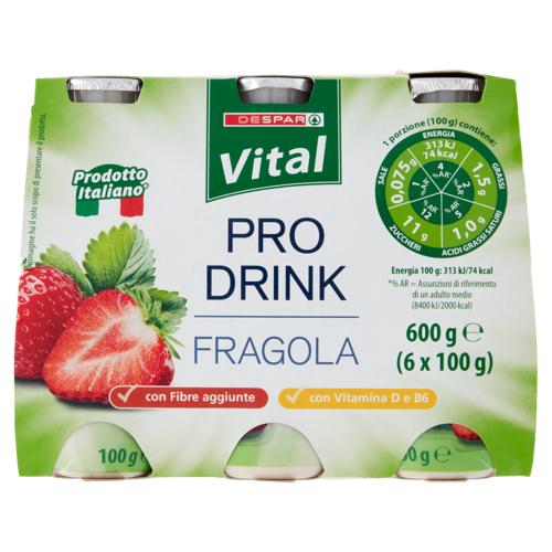 YOGURT PRO DRINK VITAL 100GX6 FRAGOLA