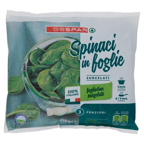 SPINACI IN FOGLIA DESPAR 450G