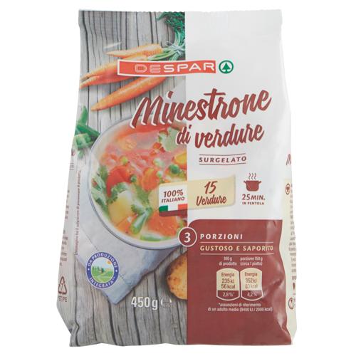 MINESTRONE 15 VERDURE DESPAR 450G