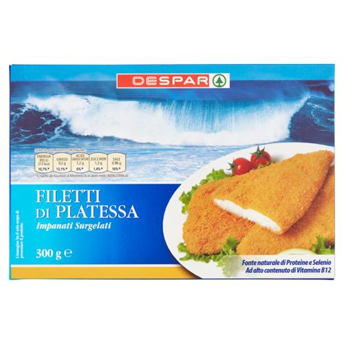 FILETTI DI PLATESSA IMPANATI DESPAR 300G