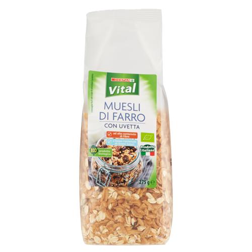 MUESLI DI FARRO VITAL 275G UVETTA