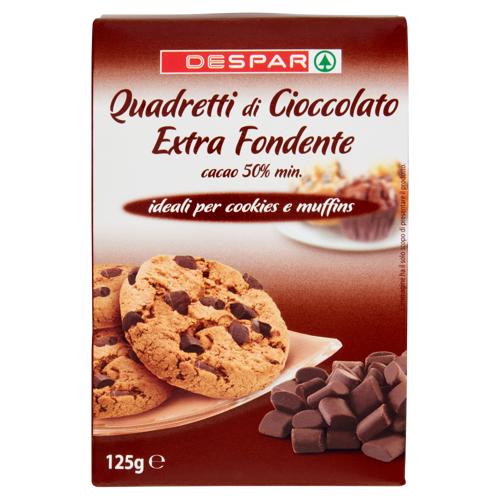 QUADRETTI DI CIOCCOLATO DESPAR G125