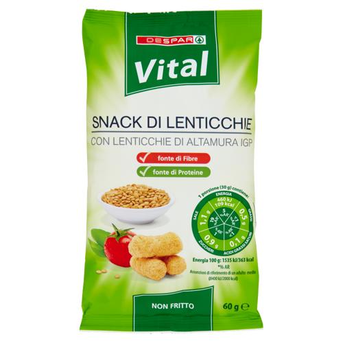 SNACK VITAL 60G LENTICCHIE ALTAMURA IGP