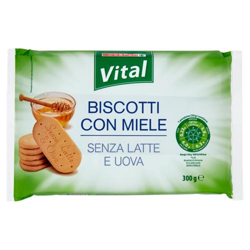 BISCOTTO S/LATTE UOVA VITAL MIELE 300GR