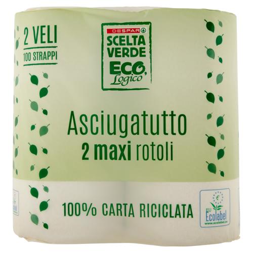 ASCIUGATUTTO 100 STR. DESPAR X2 SC.VERDE