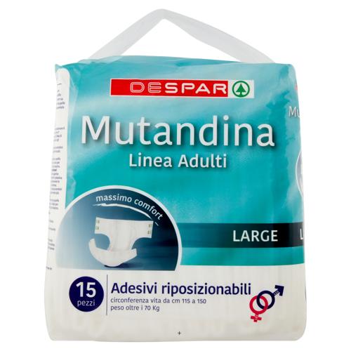 PANNOLONE MUTANDINA DESPAR 15 PZ LARGE