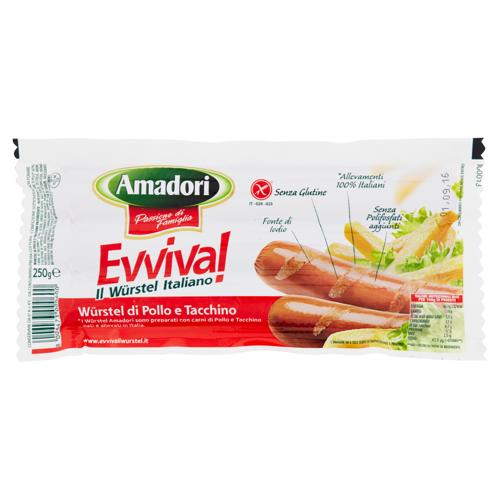 WURSTEL POLLO/TACCH EVVIVA 250G