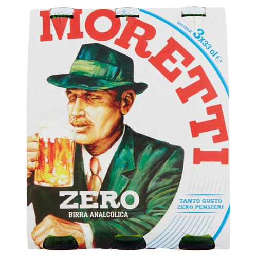 BIRRA MORETTI ZERO 33CLX3 ANALCOLICA