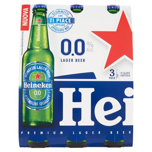 BIRRA HEINEKEN 33CLX3 0.0 ANALCOLICA