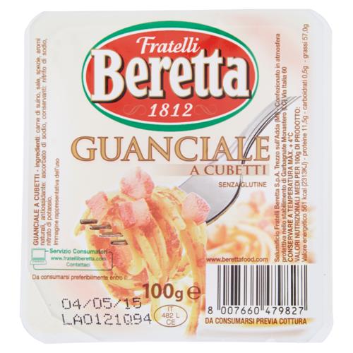 GUANCIALE CUBETTI BERETTA 100 gr