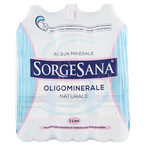 ACQUA MINERALE SORGESANA 2L NATURALE