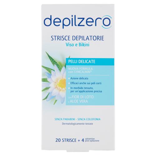 STRISCE VISO&BIKINI DEPILZERO 20PZ