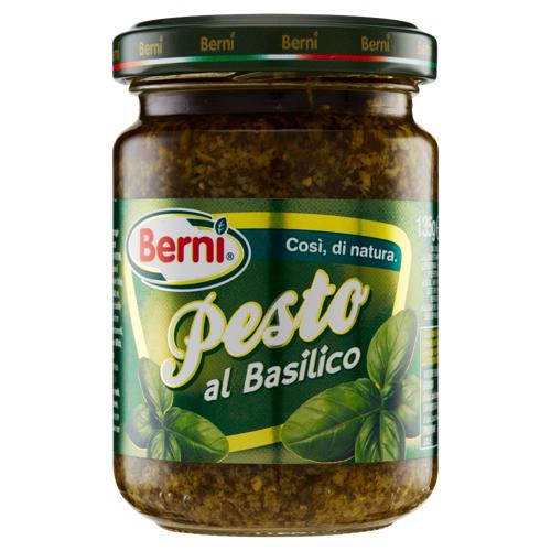 PESTO AL BASILICO BERNI 135G VASO