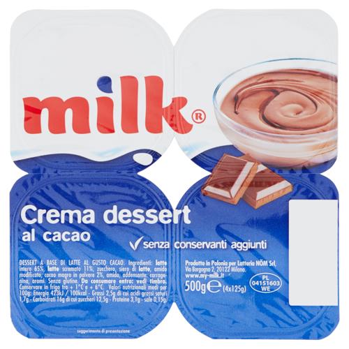 DESSERT  CREMA AL CIOCCOL.MILK  x4  125g