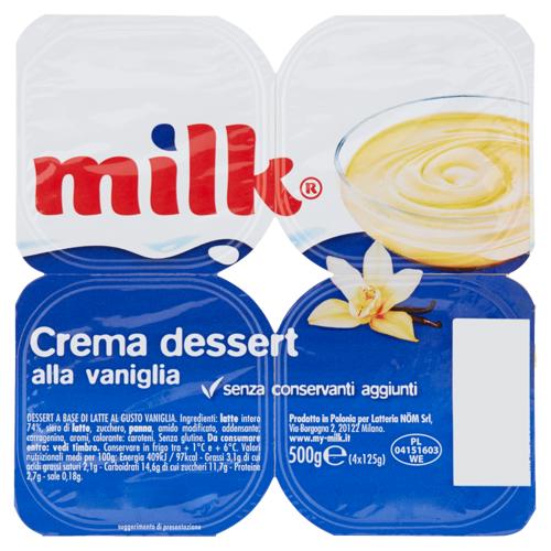 DESSERT  CREMA ALLA VANIG.MILK  x4  125g