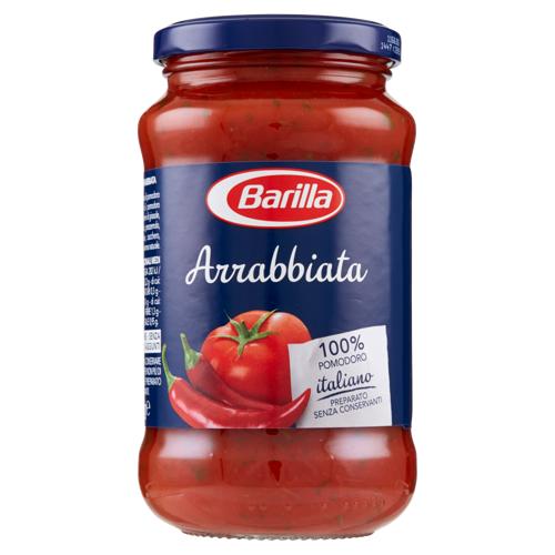 Barilla Sugo Arrabbiata 100% Pomodoro e Peperoncino italiani Condimento per Pasta 400g