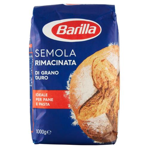 Barilla Semola Rimacinata Grano Duro Ideale per Pane e Pasta Fresca 1000g