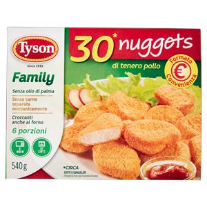 30 NUGGETS DI POLLO TYSON 540G