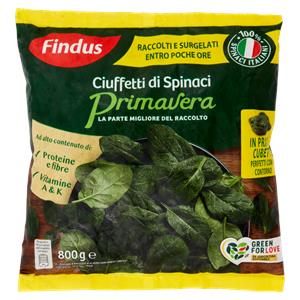 CIUFF. SPINACI PRIMAVERA FINDUS 800 G