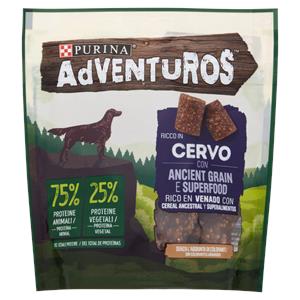 Purina Adventuros High Meat, Ancient Grain & Superfood Snack Cane Cervo 120 g