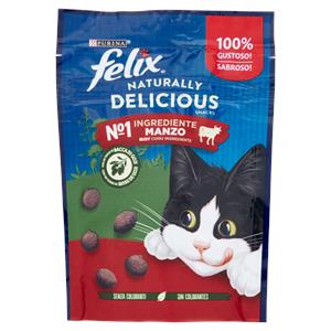 Purina Felix Naturally Delicious Snack Gatto con Manzo e Bacca di Goji 50g