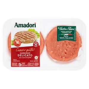 HAMBURGER DELICATO POLLO AMADORI 204G