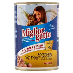 BOCC.MIGLIORGATTO MORANDO 405G POLLO/TAC