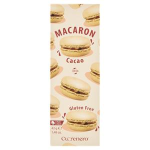 CUORENERO MACARONS CACAO  42GR