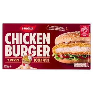 CHICKEN BURGER X2 FINDUS  227 G