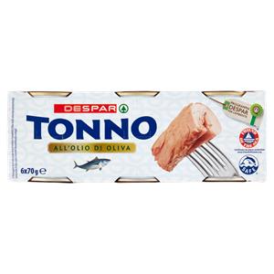 TONNO IN OLIO D'OLIVA DESPAR 70GX6