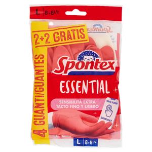 GUANTI ESSENTIAL 1+1 SPONTEX  TG.L