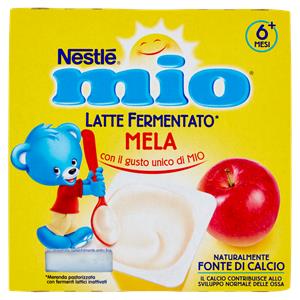 NESTLÉ MIO Merenda Latte Fermentato Mela 4 vasetti da 100 g